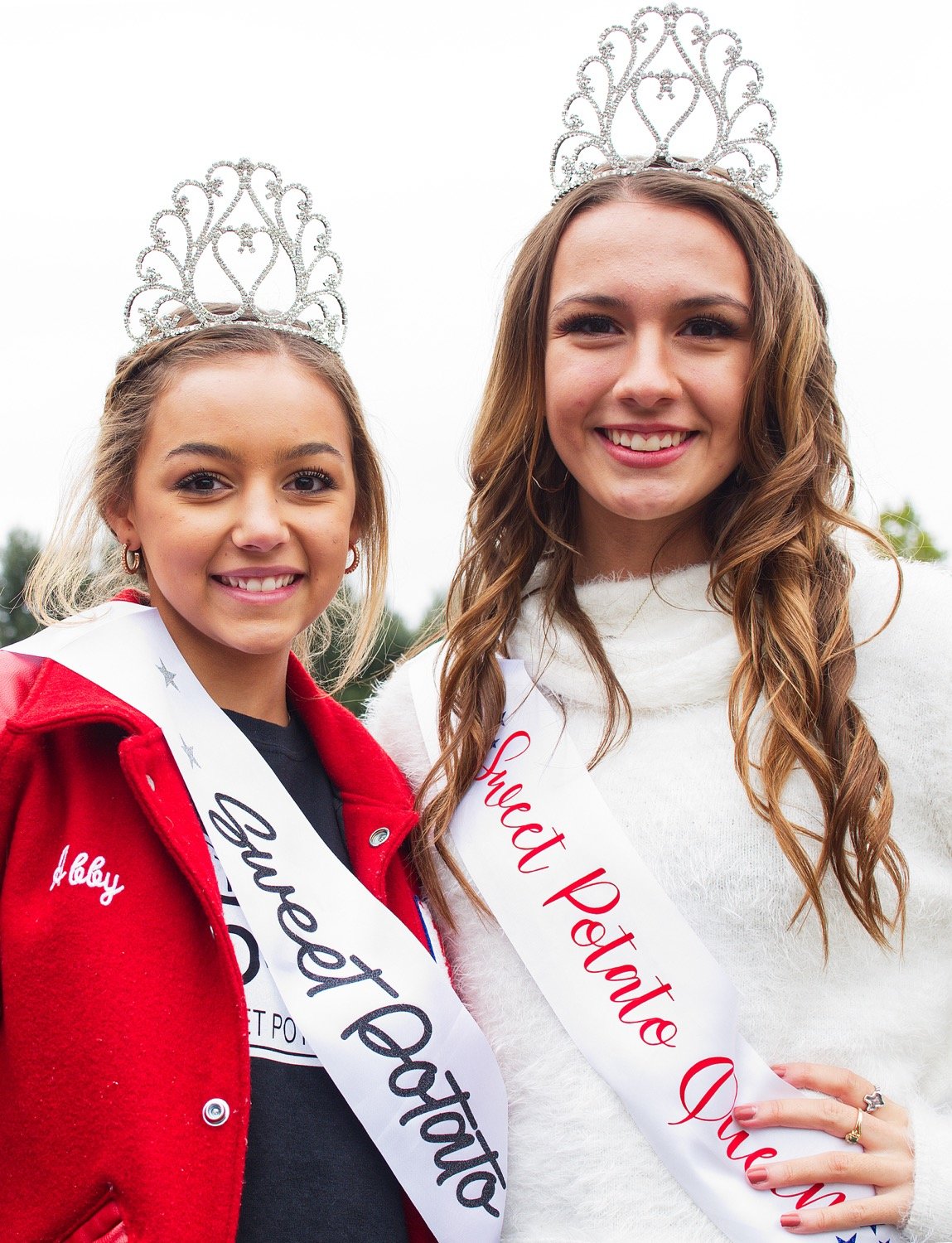 Abyy Hallman, 2020 Sweet Potato Queen (left) and Justina Peterson, 2019 recipient